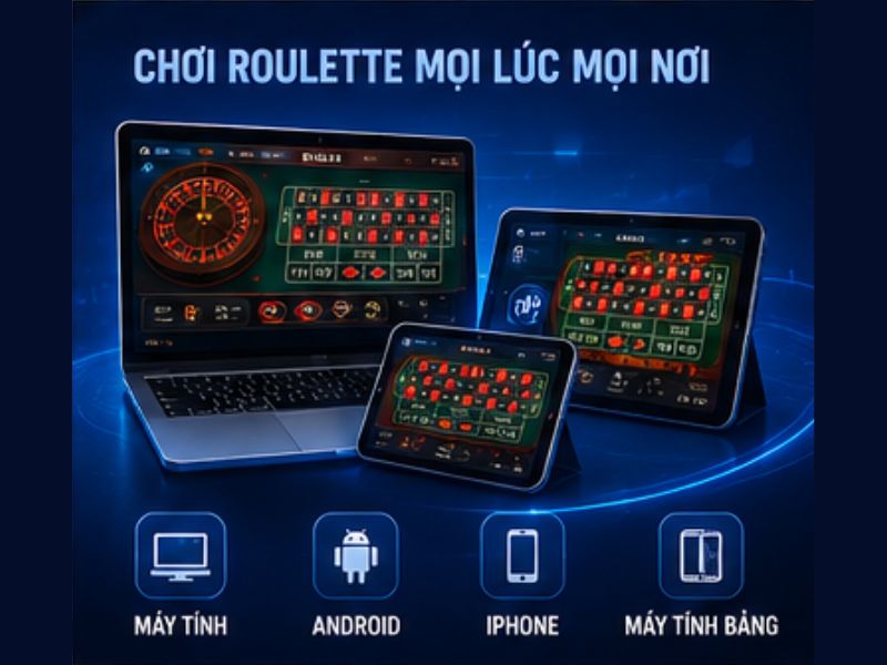 Tham gia Roulette XX88 trên nhiều thiết bị khác nhau